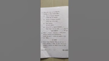 #creating an Inclusive school#mdu B.ed 2nd year qus. paper July-2021 #Paper-3