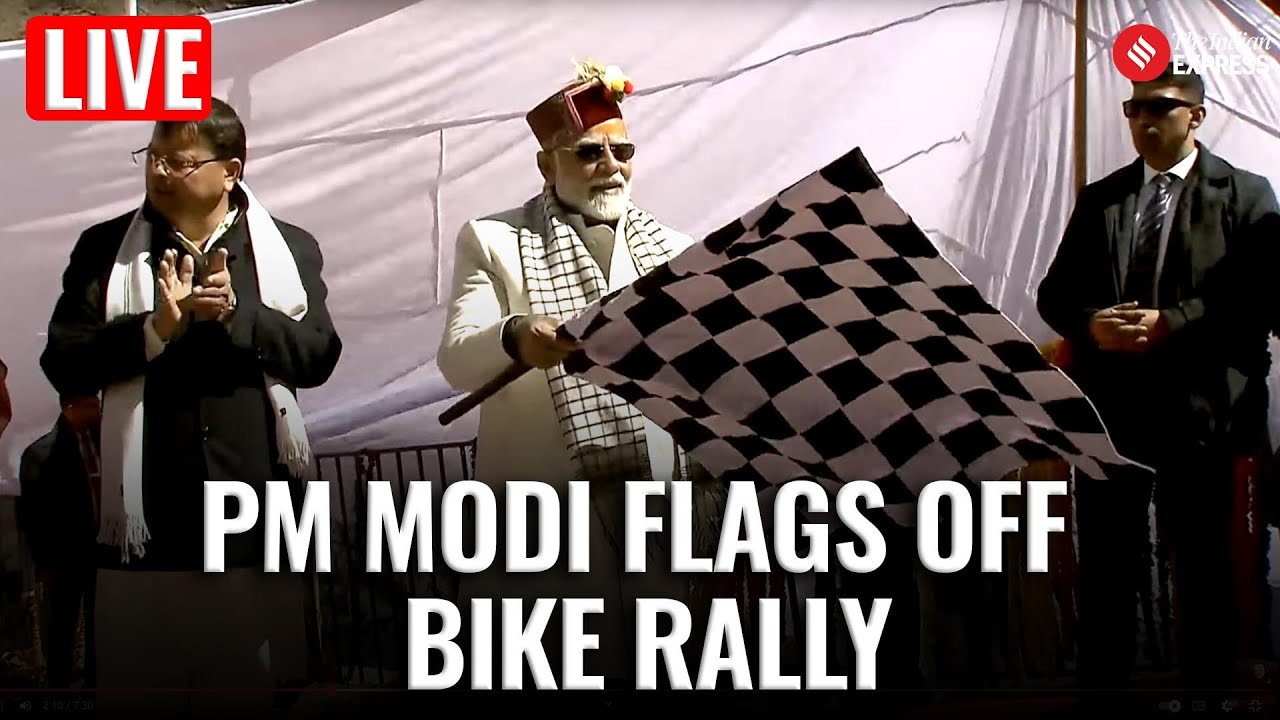 PM Modi Uttarakhand LIVE: PM Narendra Modi flags off bike and trek ...