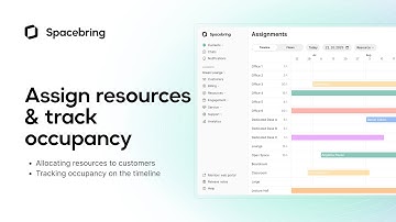 Assign resources & track occupancy | Spacebring platform for shared & coworking spaces