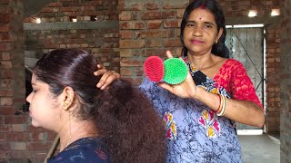 ASMR|| My Mother Does Hair Massage & Hair Brushing for Relaxation 🫶 screenshot 3