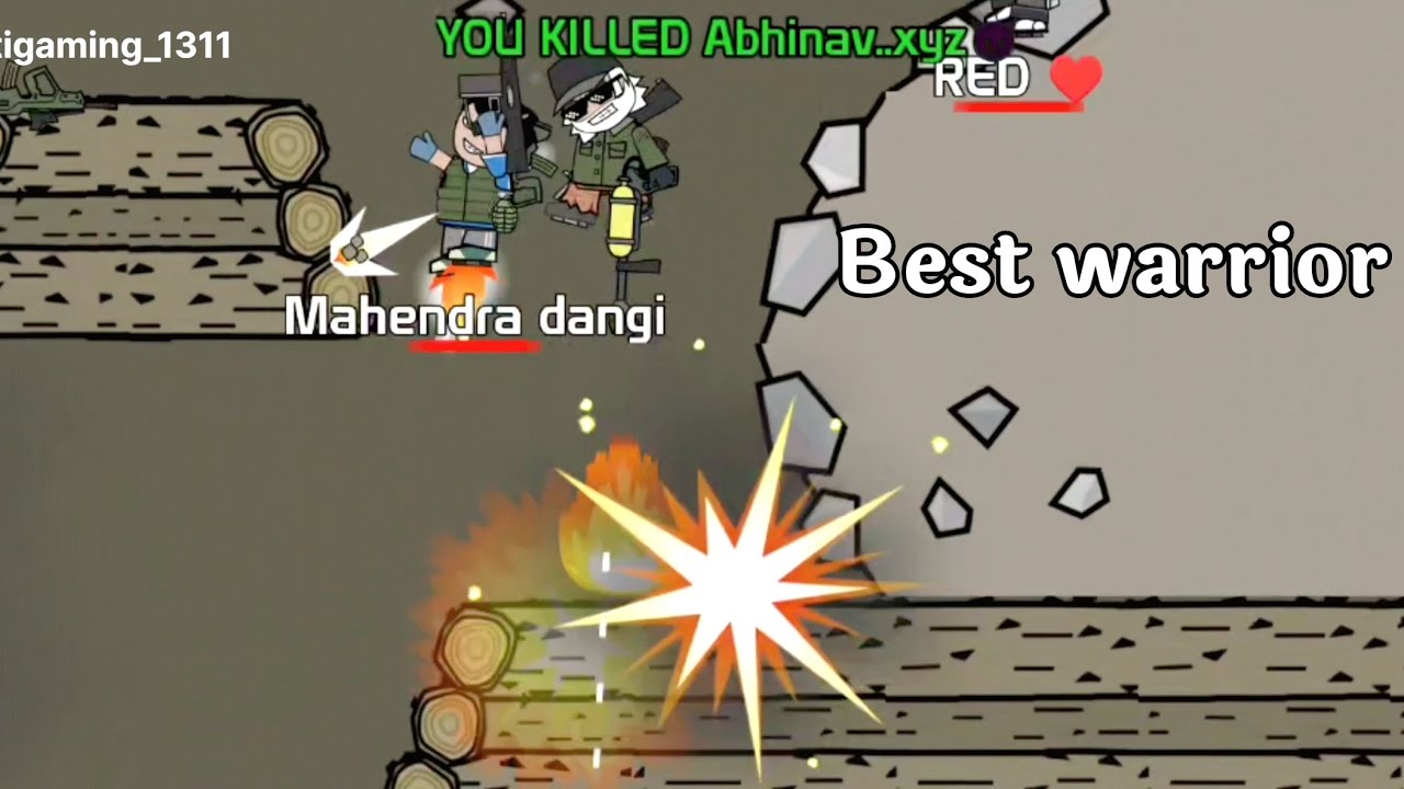 Best warrior in mini militia|| see live || mini militia || 