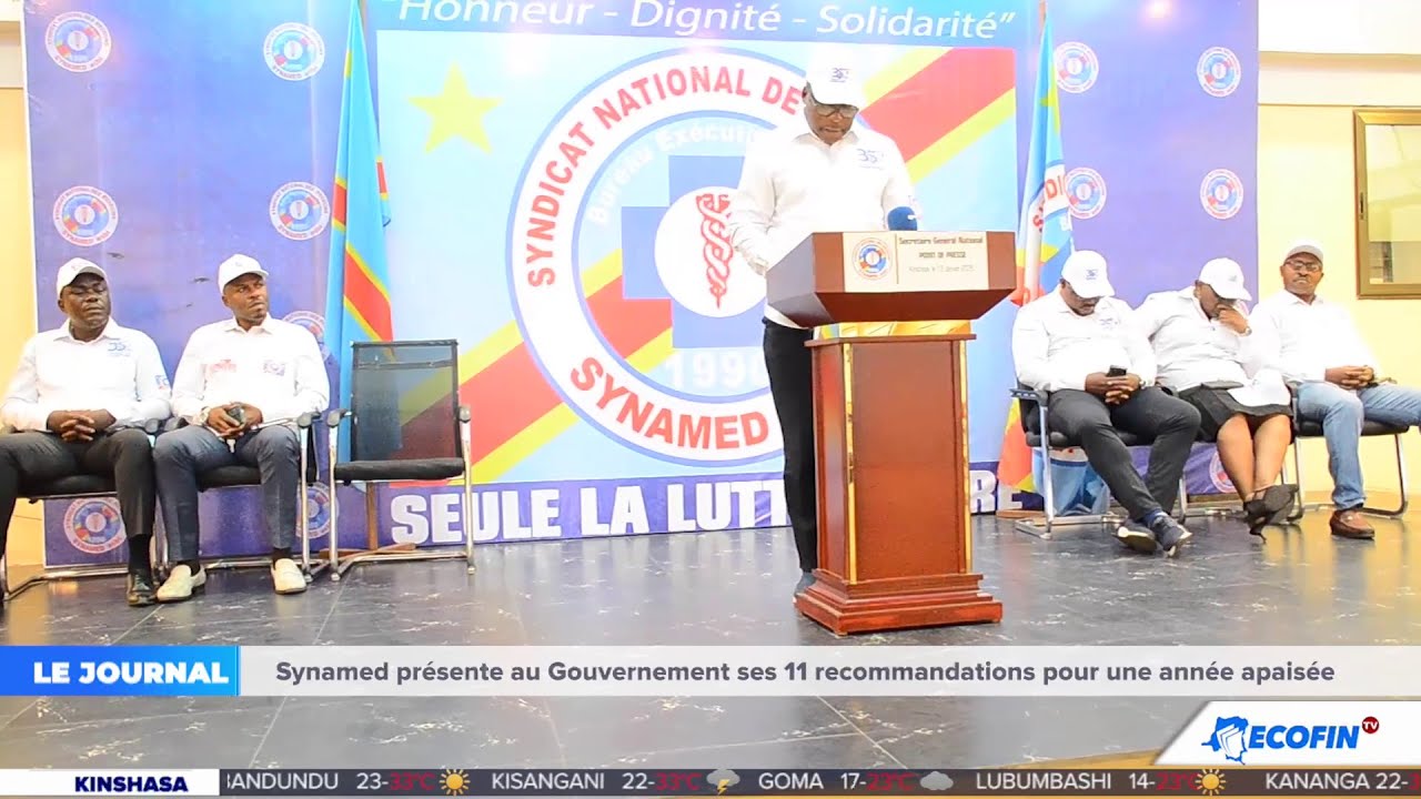 JT 20H 14 JAN 2026 : SYNAMED PRESENTE AU GOUVERNEMENT SES 11 RECOMMANDATIONS POUR UNE ANNÉE APAISÉE