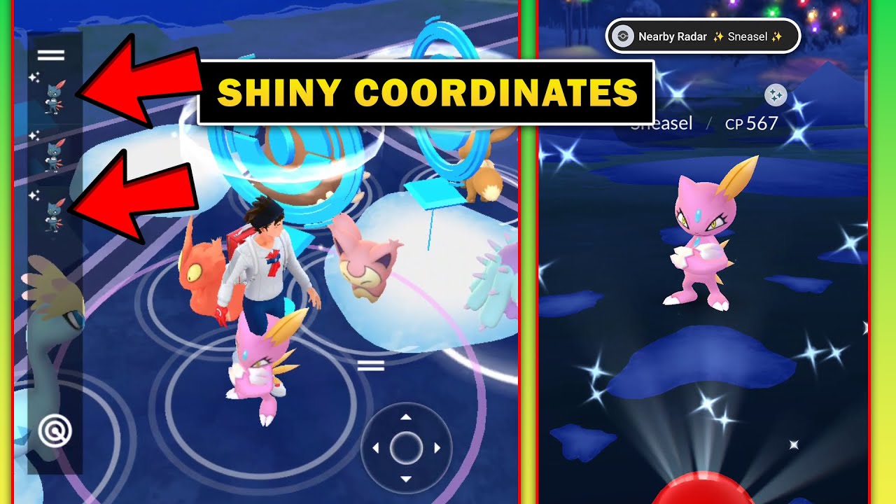 Pokémon Go Unlimited Shiny Pokemon Nest Coordinates Pokemon Go Best