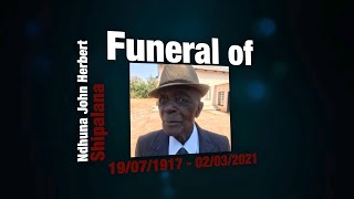 Funeral of Ndhuna John Herbert Shipalana