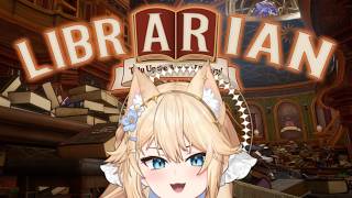 [Librarian] who let the orange cat out in the library!??!