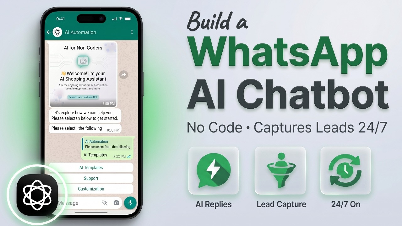 WhatsApp AI chatbot lead capture tutorial