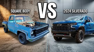 Classic vs Modern: Square Body Chevy vs 2024 Silverado Comparison