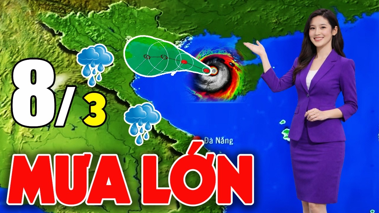 Tin Bão Mới Nhất |Dự báo thời tiết hôm nay ngày mai 8/3/2026 |thời tiết 3 ngày tới #thoitiet