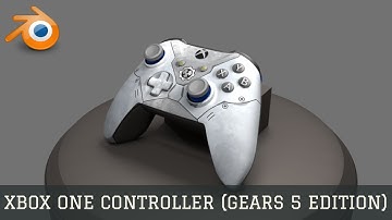 3D Modeling: Xbox One Controller (Gears 5 Edition) - Full Video (Timelapse)