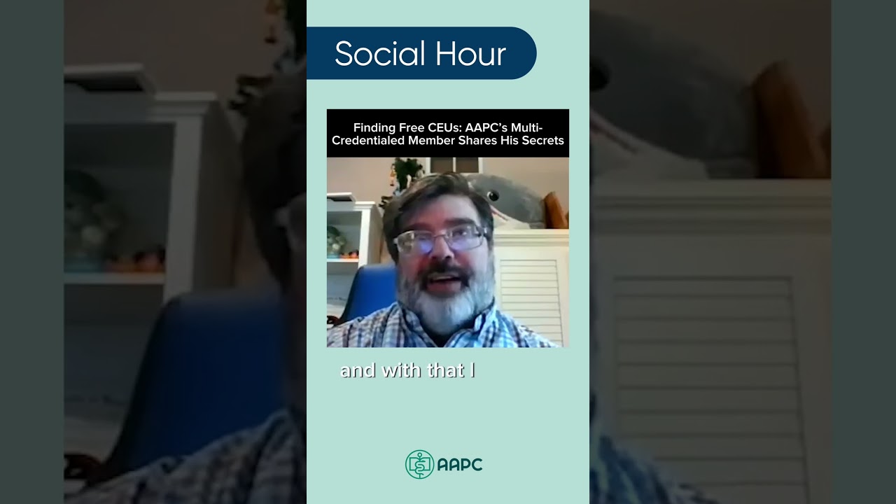 Finding Free CEUs: AAPC Multi-Credentialed Member Shares His Secrets