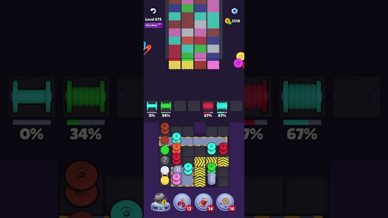 Knit out level 675 (very hard)