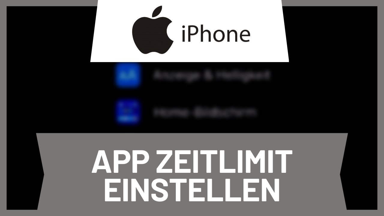 iPhone Zeitlimit für einzelne Apps einstellen • Tutorial YouTube