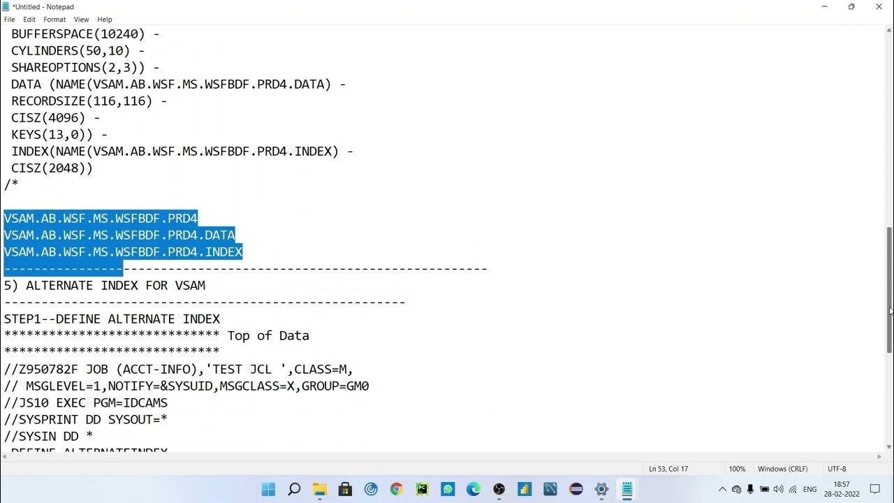 DEFINE VSAM IN MAINFRAME THROUGH IDCAMS, HOW TO DEFINE VSAM IN