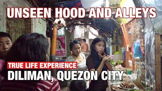 [4K] UNSEEN HOOD AND ALLEYS Walk Vlog | Daan Tubo, Diliman, Quezon city | Real Life Philippines