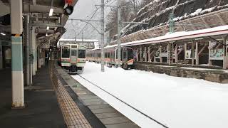 水上駅 普通列車発車