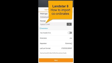 CHCNAV Landstar 8 - How to Import coordinates