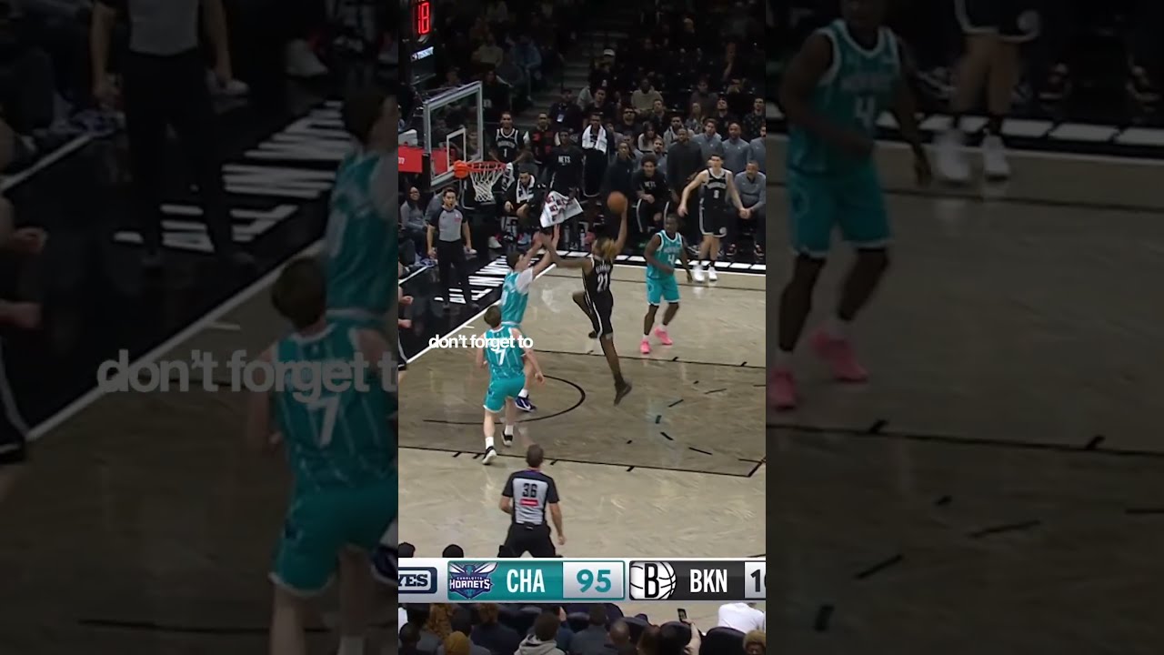🗣️ WATCH YO HEAD! #dunk #brooklynnets #nba