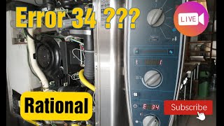 Rational Combi Oven CMP 61G Error 34 || How to fix Rational Error 34