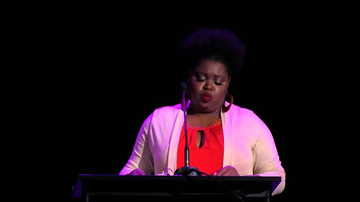 Celeste Patrice reading "I AM Carolyn Paynes Daugh...