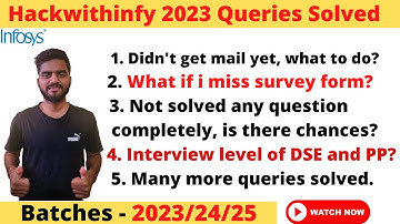 hackwithinfy 2023 queries solved | hackwithinfy result 2023 | No mail from infosys #hackwithinfy2023