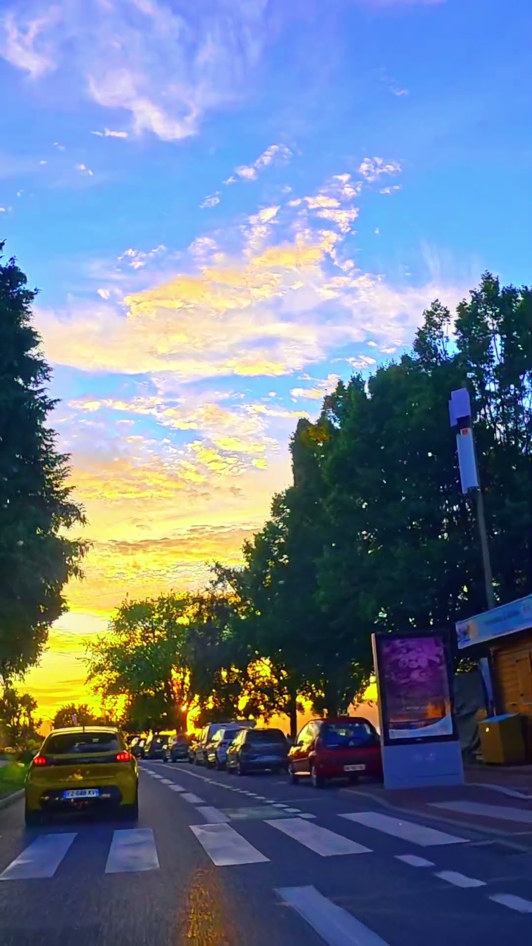 Sunset on Lake Geneva at Évian 🌅 where does this road go? Home, eventually #Évian #LakeGeneva