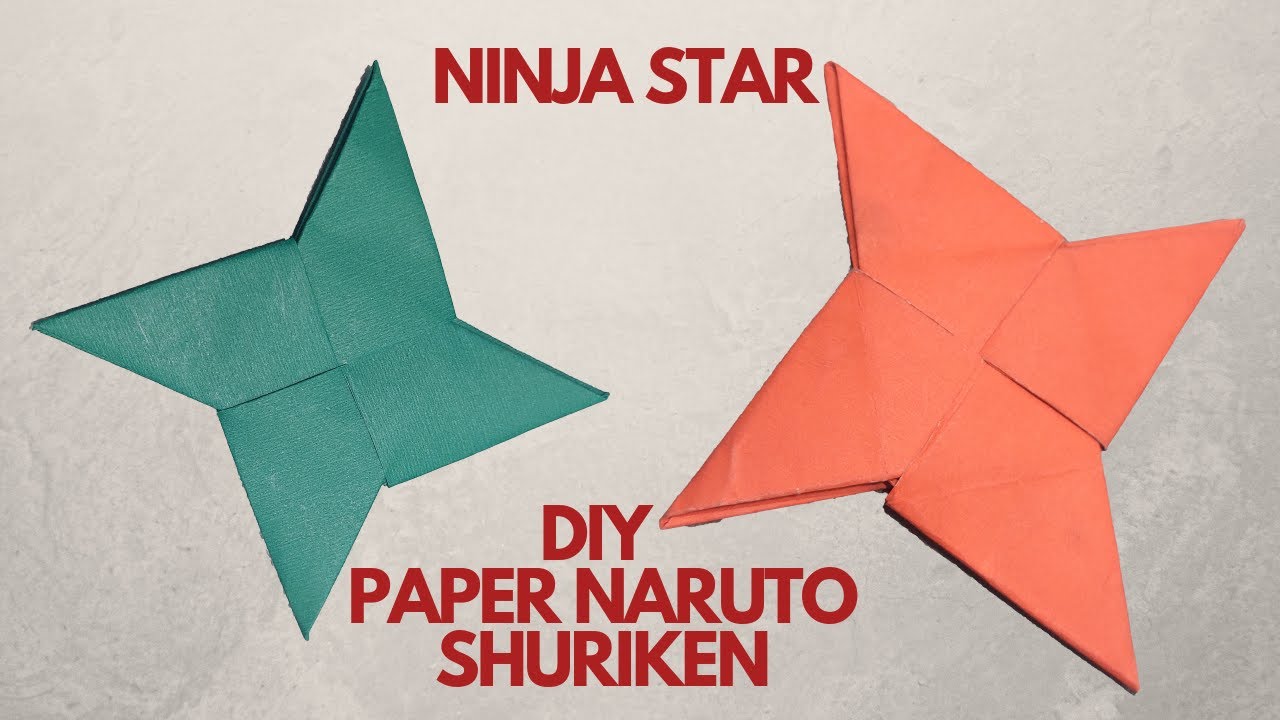 MAKING NARUTO SHURIKEN FROM PAPER - ( How To Make a Paper Ninja Star ) 