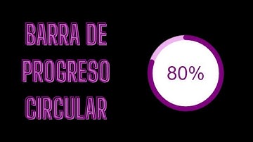 Barra de progreso circular con HTML, CSS y SVG