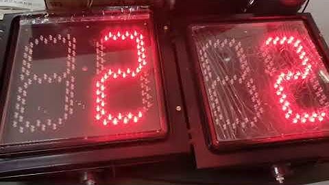 400mm traffic countdown timer testing