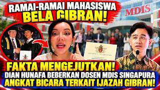 Shocking Facts! Dian Hunafa Reveals MDIS Singapore Lecturer Speaks Out Regarding Gibran's Diploma!
