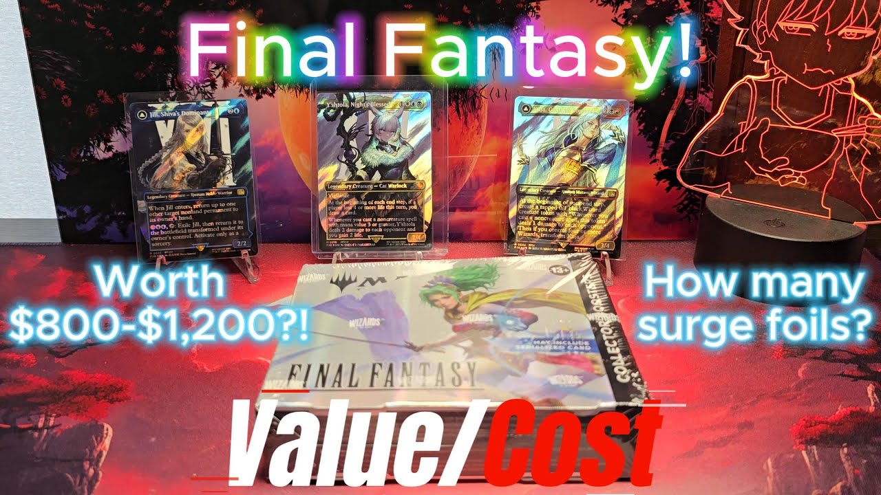 Final fantasy collector opening with pricing