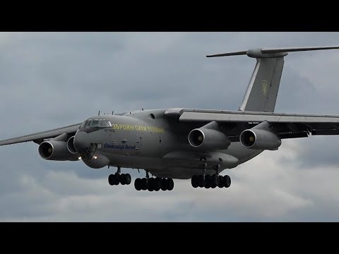 Ilyushin Il-76 'Candid' arrival at RIAT 2019