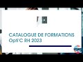 Optic rh catalogue formation 2023