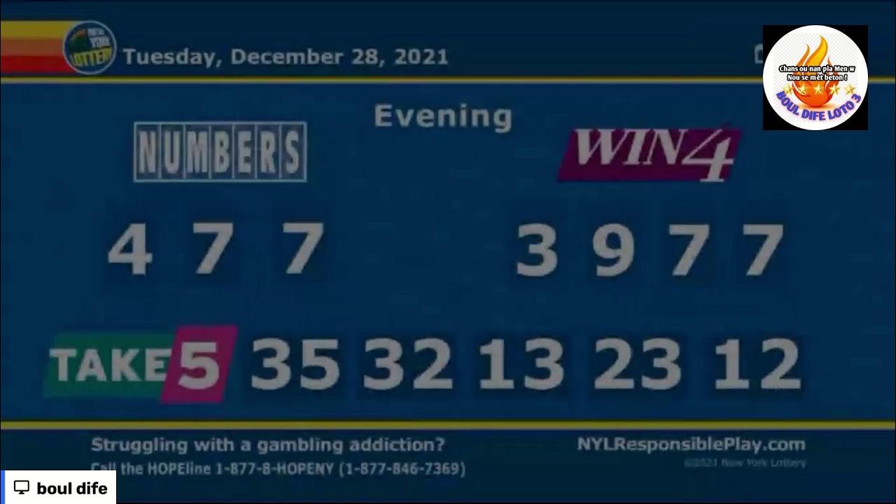 Resultat lottery florida and newyork 28 dec 2021 YouTube