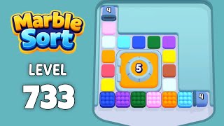 Marble Sort level 733 walkthrough solution 