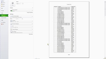 Microsoft Excel 2010 Level One Video 35 Printing Print Preview