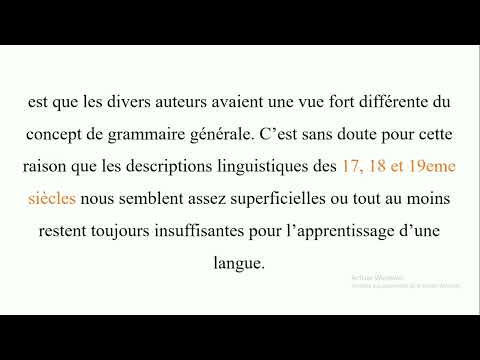 La grammaire traditionnelle