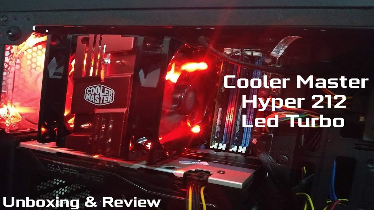 Cooler Master Hyper 212 Led Turbo | Unboxing & Review | Test On Intel Core  i7-3770 | 2019 - YouTube