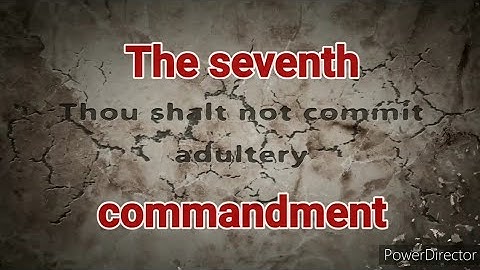 The seventh commandment