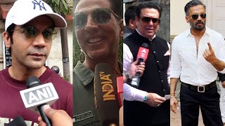 Akshay Kumar, Suniel Shetty, Govinda, Rajkummar Rao Cast Their Vote In Mumbai | MS shorts