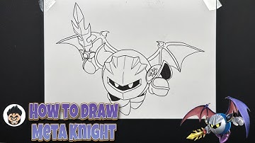 How To Draw Meta Knight | Kirby #drawing #howtodraw #metaknight