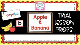 GogoKid Apple and Banana Trial Lesson