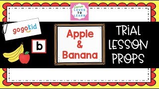 GogoKid Apple and Banana Trial Lesson