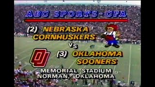 1985 #2 Nebraska @ #5 Oklahoma No Huddle