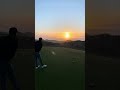 Nearly a hole in one!  Epic sunset at Bandon Dunes.