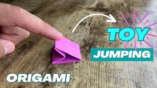 JUMPING TOY ORIGAMI TUTORIAL ANTISTRESS PAPER CRAFT | DIY ORIGAMI JUMPING ARROWHEAD TOY | PAPER TOYS