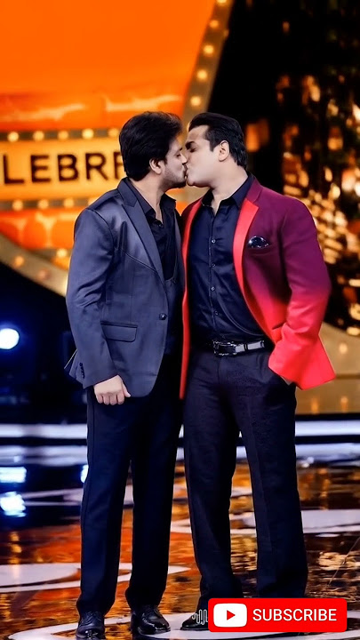Salman Khan and sarukhkhan kissing#kiske liye jannat banai hai madhav#bollywood#sikandar status