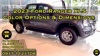 2023 Ford Ranger XLS Color Options and Dimensions - Review (Philippines)