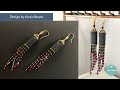 Midnight Express Earrings Tutorial | Beaded Earrings | Delica Swarovski Bicones Toho | DIY & Crafts