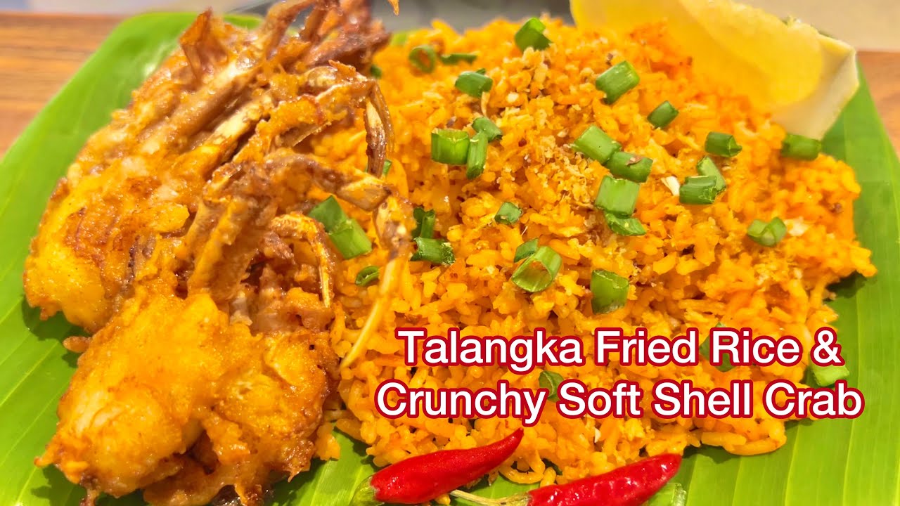 ALIGUE RICE TALANGKA FRIED RICE with CRUNCHY SOFT SHELL CRABS YouTube