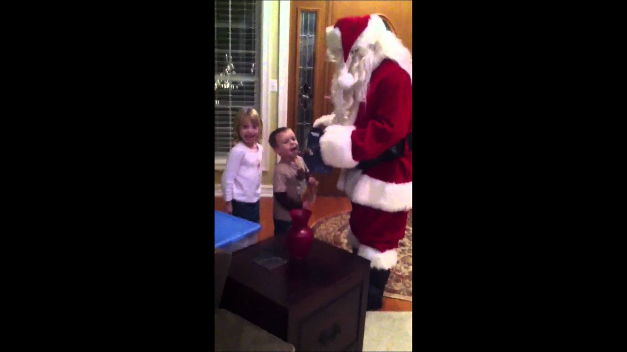Santa visits our house YouTube